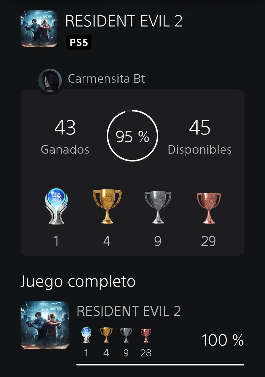 Como me ha gustado este remake 💯
Me flipa lo rejugable que es, habiendolo pasado 5 veces seguiría jugando sin ningún pesar
Pronto comenzaremos el 3 ❤️
#ps5 #ResidentEvil