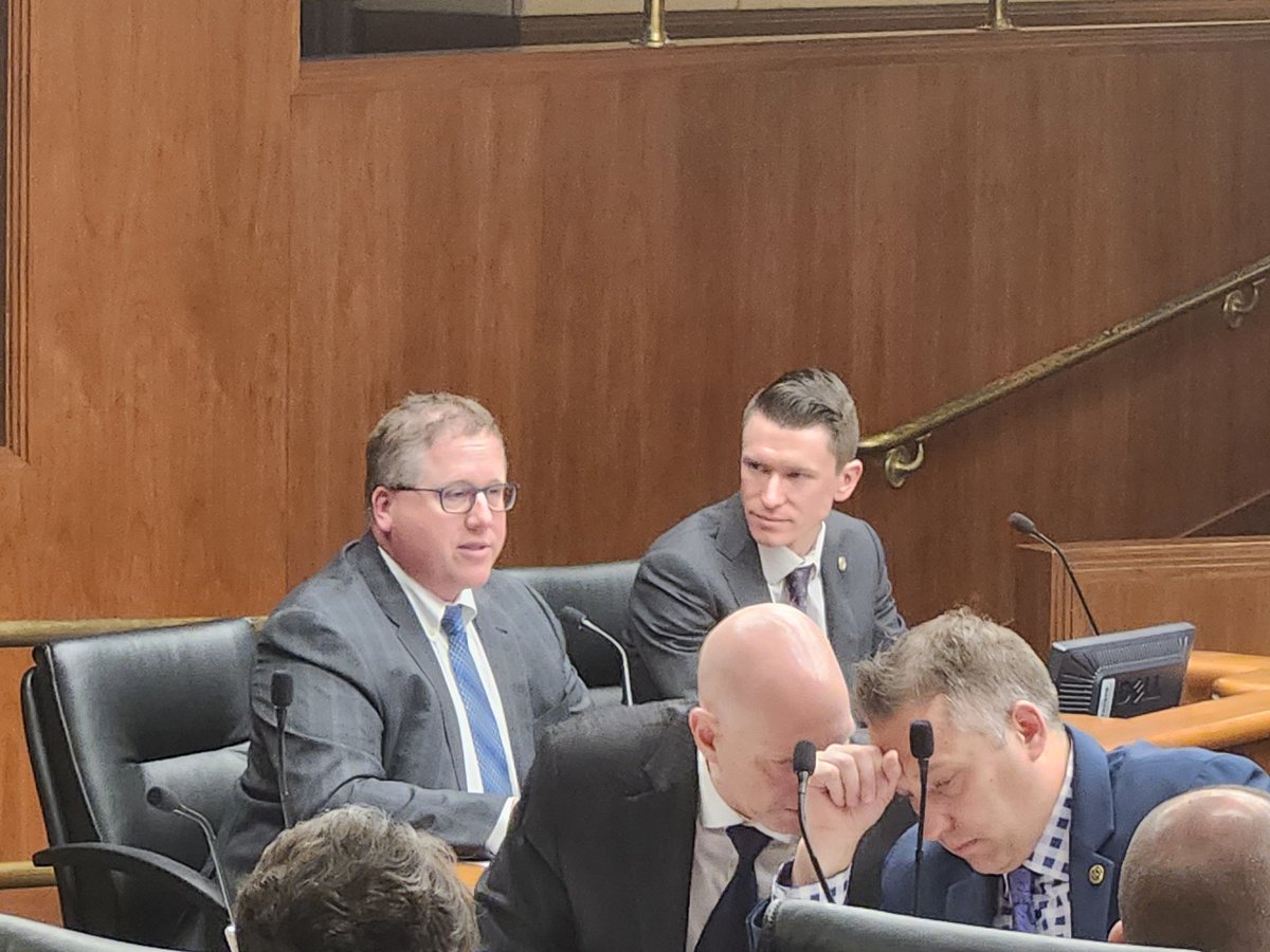 Centennial superintendent Jeff Holmberg testifying in favor of Representative Matt Norris' HF 4117. SEE strongly supports this bill which would increase both Local Option Revenue and equalization factors for LOR and the operating referendum.