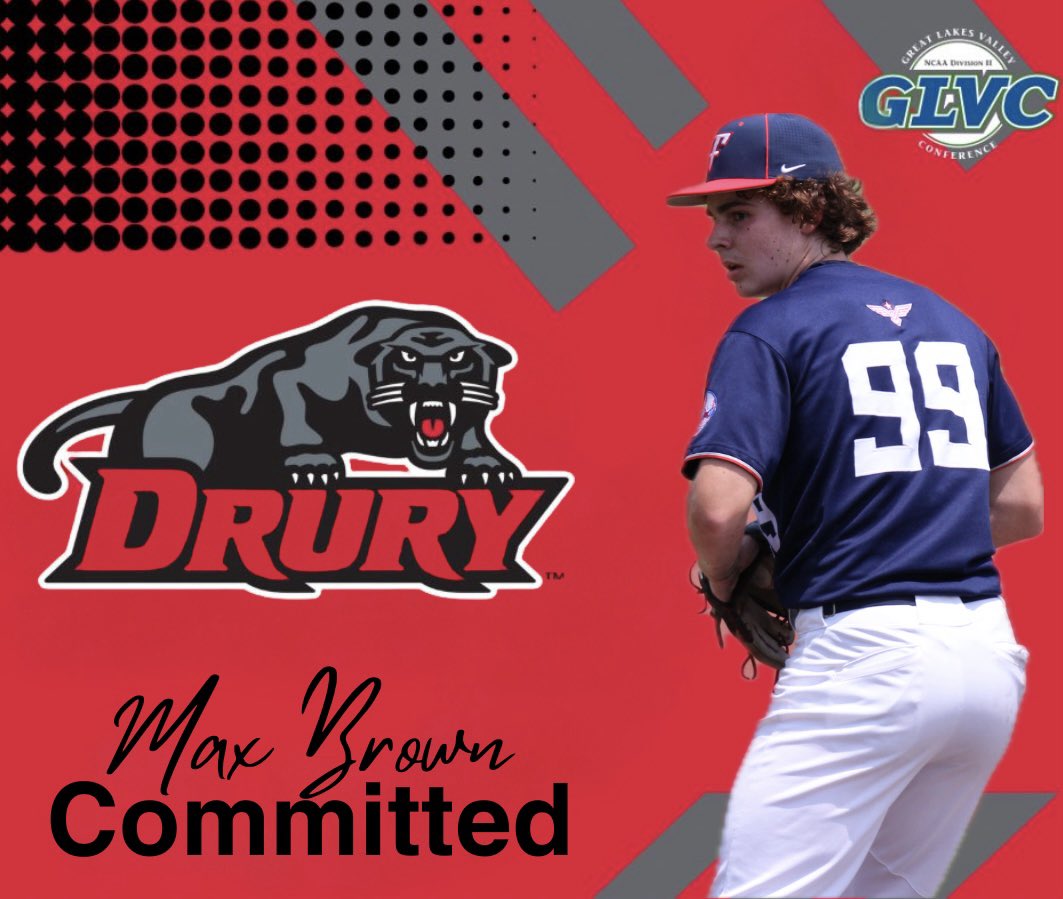 Congratulations to Max Brown (2024) of Eisenhower HS (Goddard, KS) for his recent commitment to Drury University! Not only are they getting an All-State baseball player, Max is a great student and a good dude to have around. Go make #FlyersFamily proud!