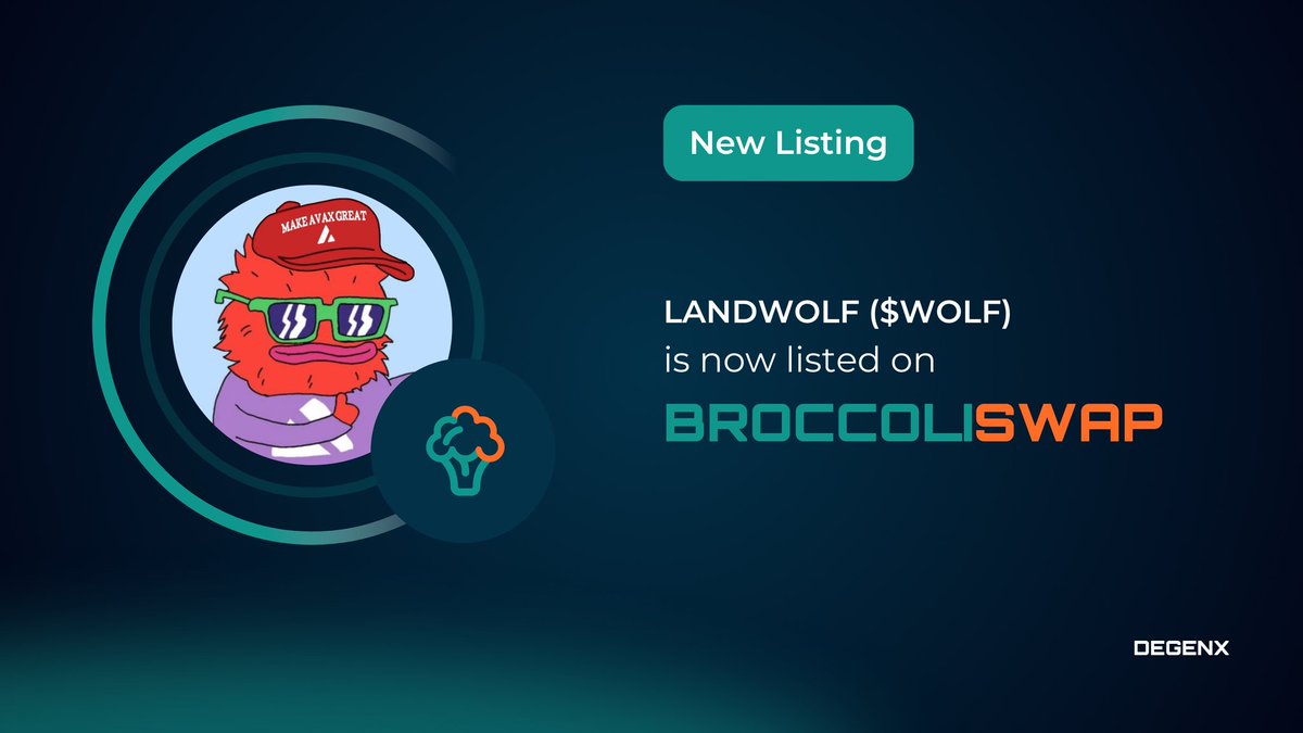 Brocswap's tweet photo. The meme game is hot right now 🔥 and we are loving all our recent listing announcements at https://t.co/YTRn2Hmzh9.

Go and check out some of  these great communities and grab a bag using Broccoliswap! 

@LANDWOLFONAVAX
@nochillavax
@GeckoInuAvax
@TheMeatToken
 
https://t.co/YTRn2Hmzh9

powered by https://t.co/AX0oIwVpWt
