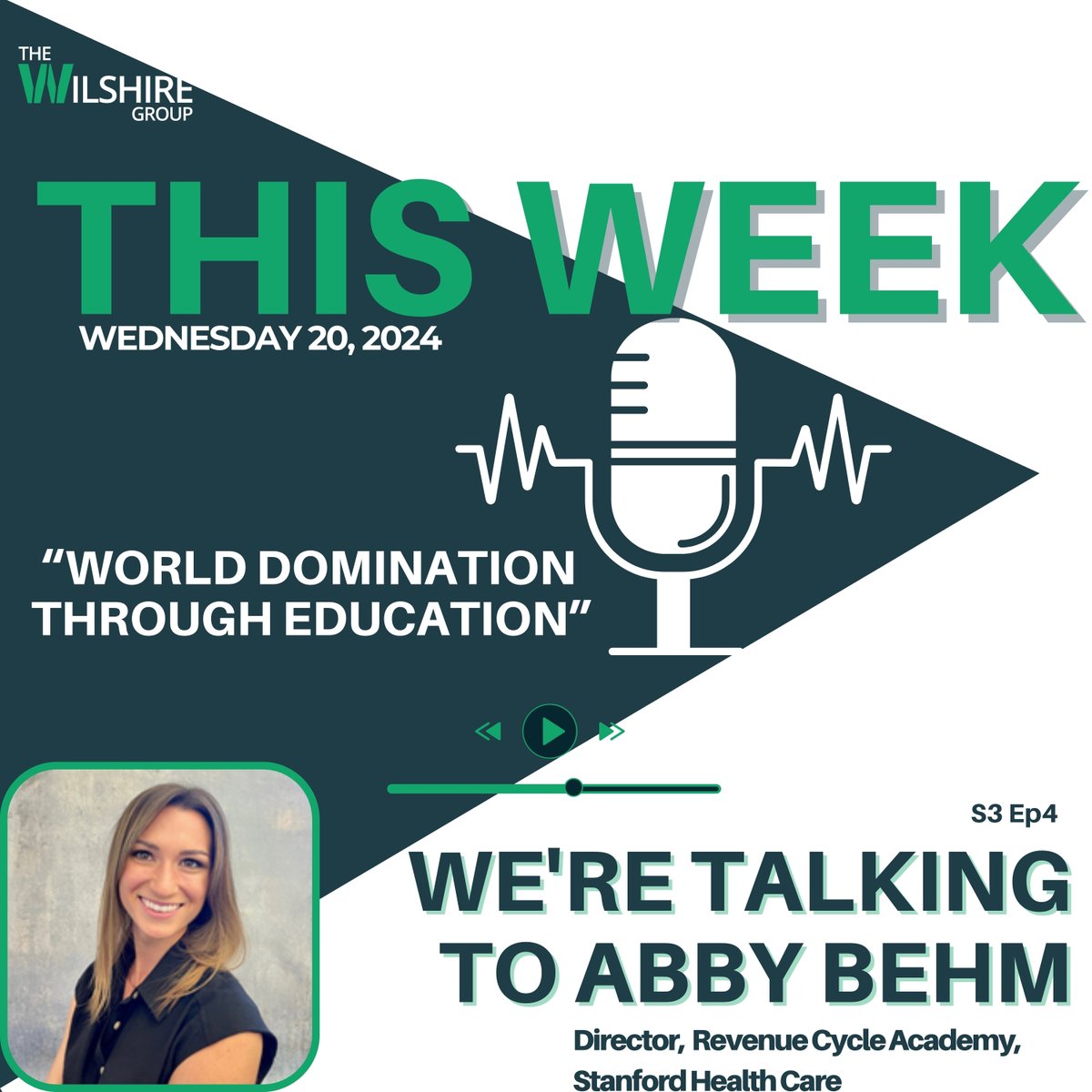 🌟 Exciting discussion alert! This week, Daniel and Evan are joined by Abby Behm to tackle the revenue cycle education landscape, Stanford Health Care's innovative approaches, and the rising significance of soft skills in training! 🚀 #RevenueCycle #Innovation