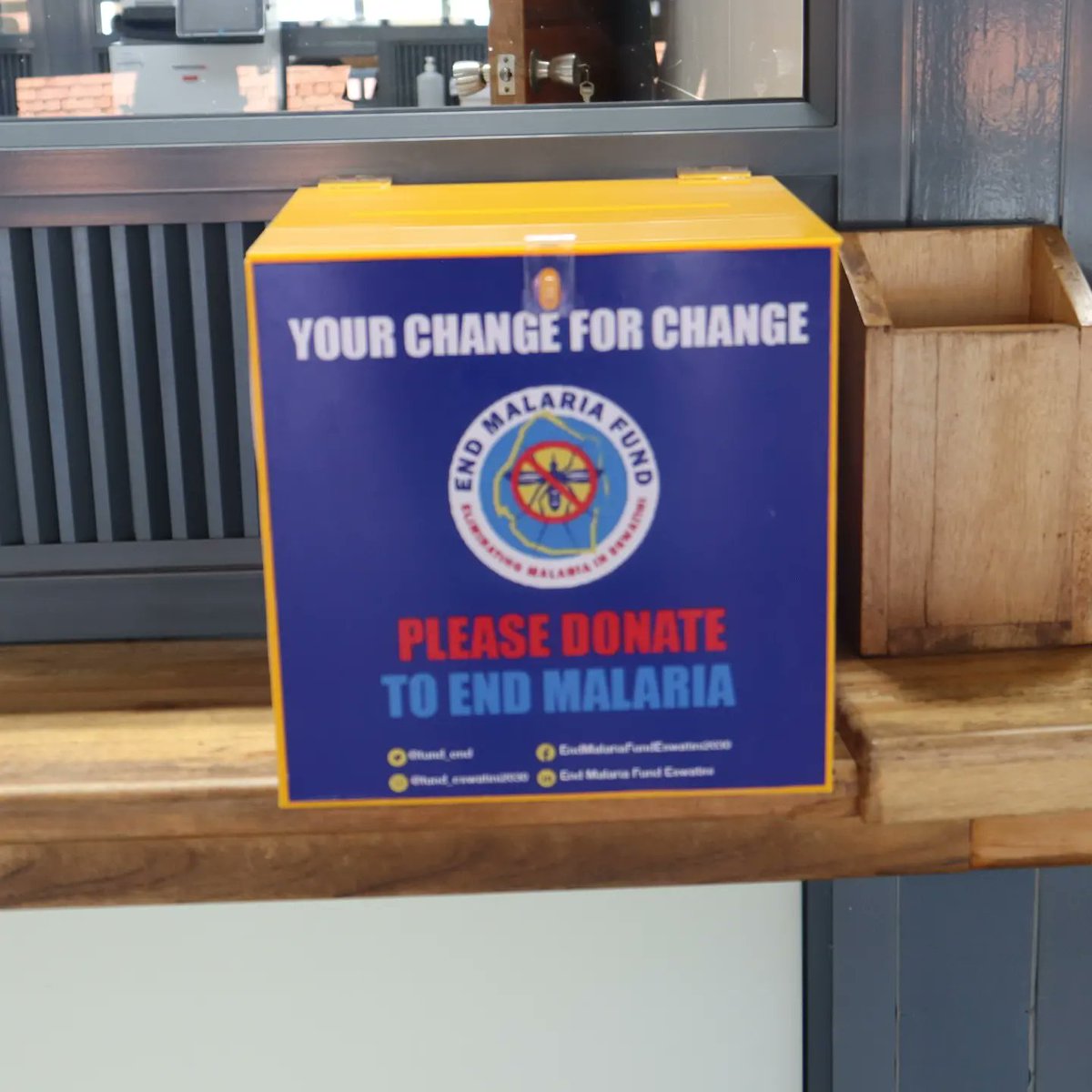 fund_end's tweet photo. Compassion knows no boundaries. The End Malaria Fund in collaboration with Eswatini Tourism, Eswatini Revenue Service and  Eswatini Civil Aviation Authority - ESWACAA has placed donation boxes at various ports of entry and exit in Eswatini. Join us and donate to end malaria. https://t.co/MpvQbIbsM9
