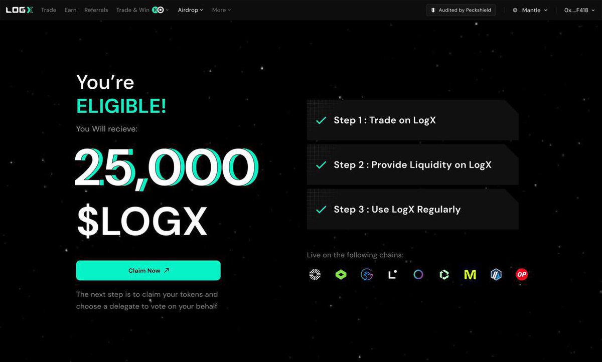 Ever heard of 
$LOGX token value -

confirmed airdrop: 12%

~total tokens: 1b

bear case: Vertex @ launch, 350m fdv

~250m fdv - $0.25-0.3/$LOGX

bull case: dydx @ launch, 11b fdv

~1.1b fdv - $1-1.2/$LOGX

realistically thinking $0.5-0.8/$LOGX