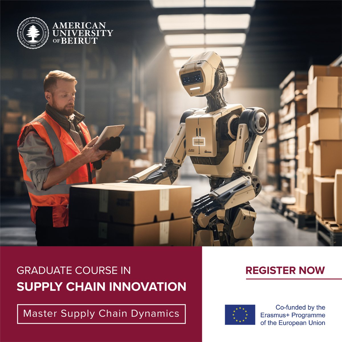Register for our Supply Chain Innovation Graduate Course! bitly.ws/36yjj 🗓️ Date: April 17 - May 1, 2024 📍 Location: AUB Campus Register for six additional courses and earn a Professional Diploma in Global Supply Chain Management. @AUB_Lebanon