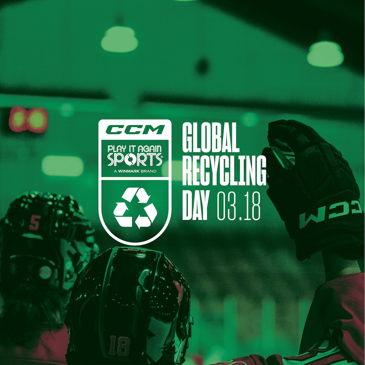 Happy Global Recycling Day to all of the athletes helping to keep sports gear in play and out of landfills! Join us and @PlayItAgainSports in the movement towards a greener, more sustainable future, one recycled item at a time. #globalrecyclingday