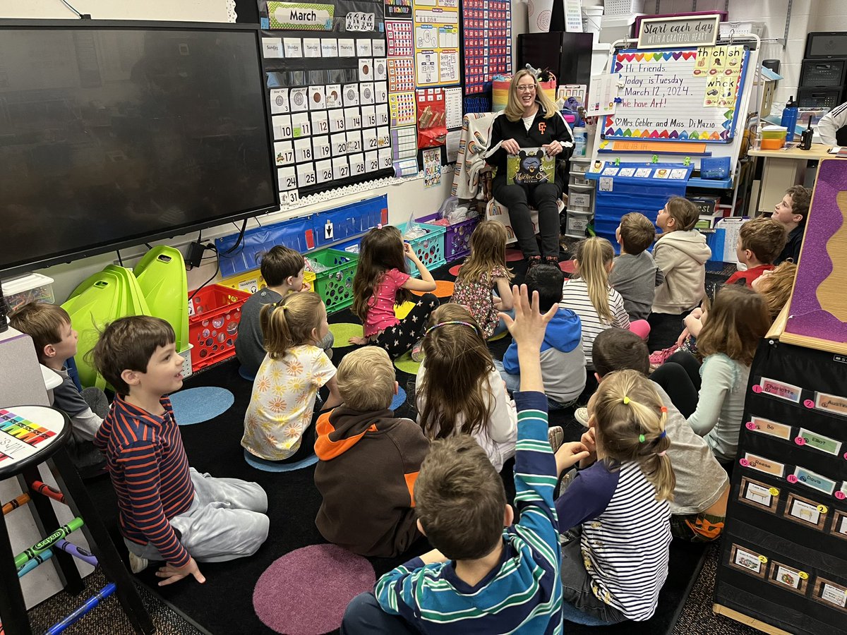 Mrs. Read read Mother Bruce to us! Thank you for helping us on our way during our March Madness!! #cfevs #cftogether