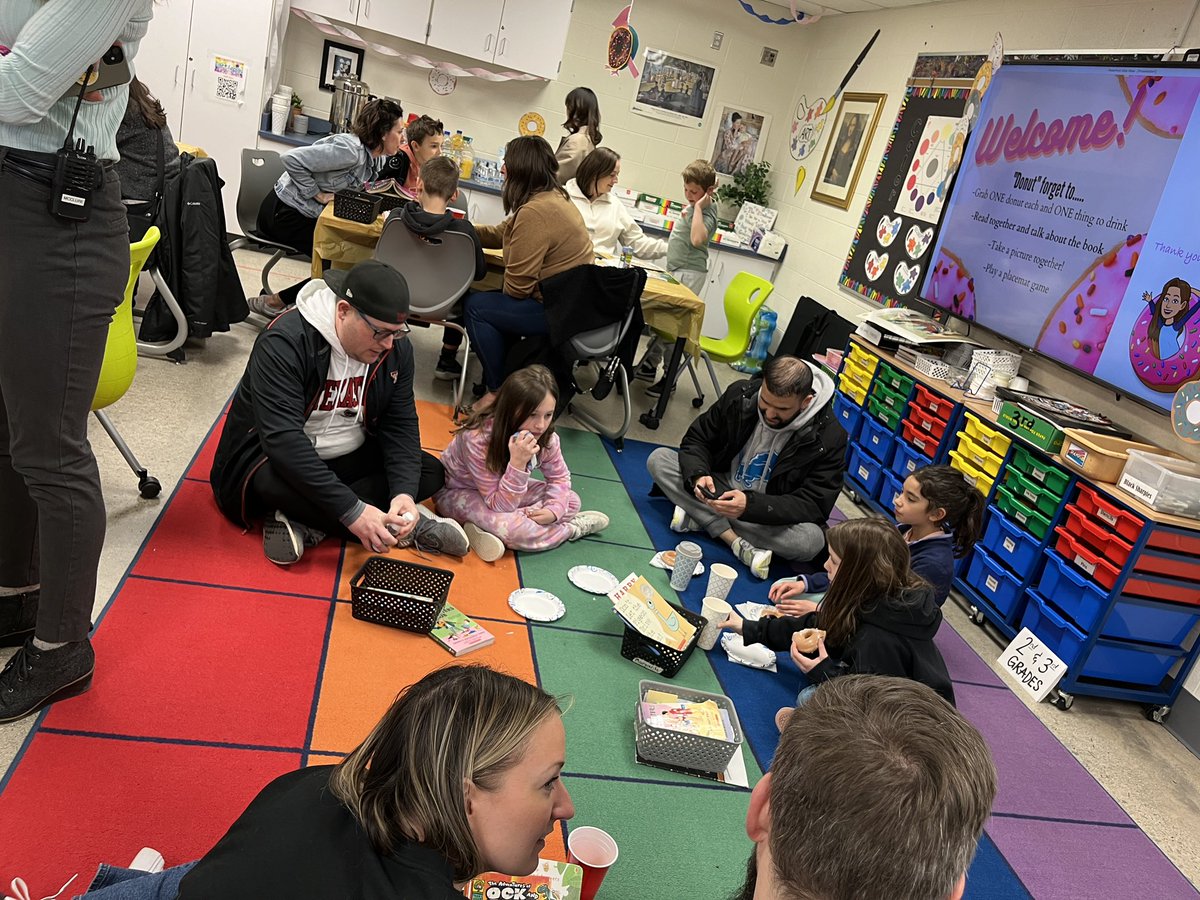 Celebrating March is Reading Month with Donuts with Grownups!