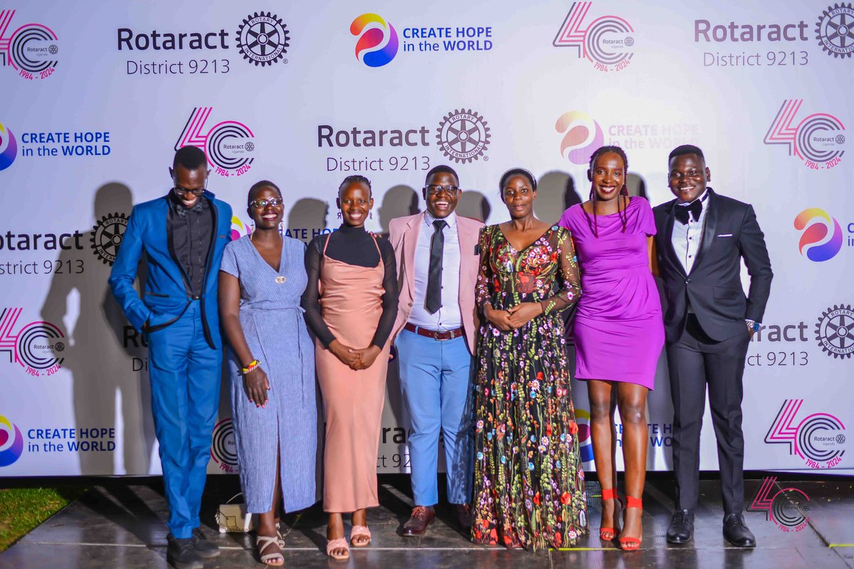 We had an amazing time at the Rotaract at 40 celebrations dinner at BCF Courts Muyenga. Here's to many more years of service above self!