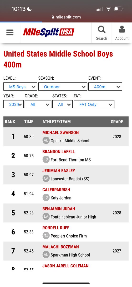 MichaelSwansonI's tweet photo. Blessed to be ranked #1 in the nation for ‘28!!!!! @CoachErnieClark @CoachMyHawkins
@coachdkaplan
@Gip_nipson
@MSUCoachJ
@Coach_JBarnes
@Samfordtrakteam
@coach_Keller1
@EvanderWells
@CoachSweeneyXC https://t.co/dr2Q3yZF07
