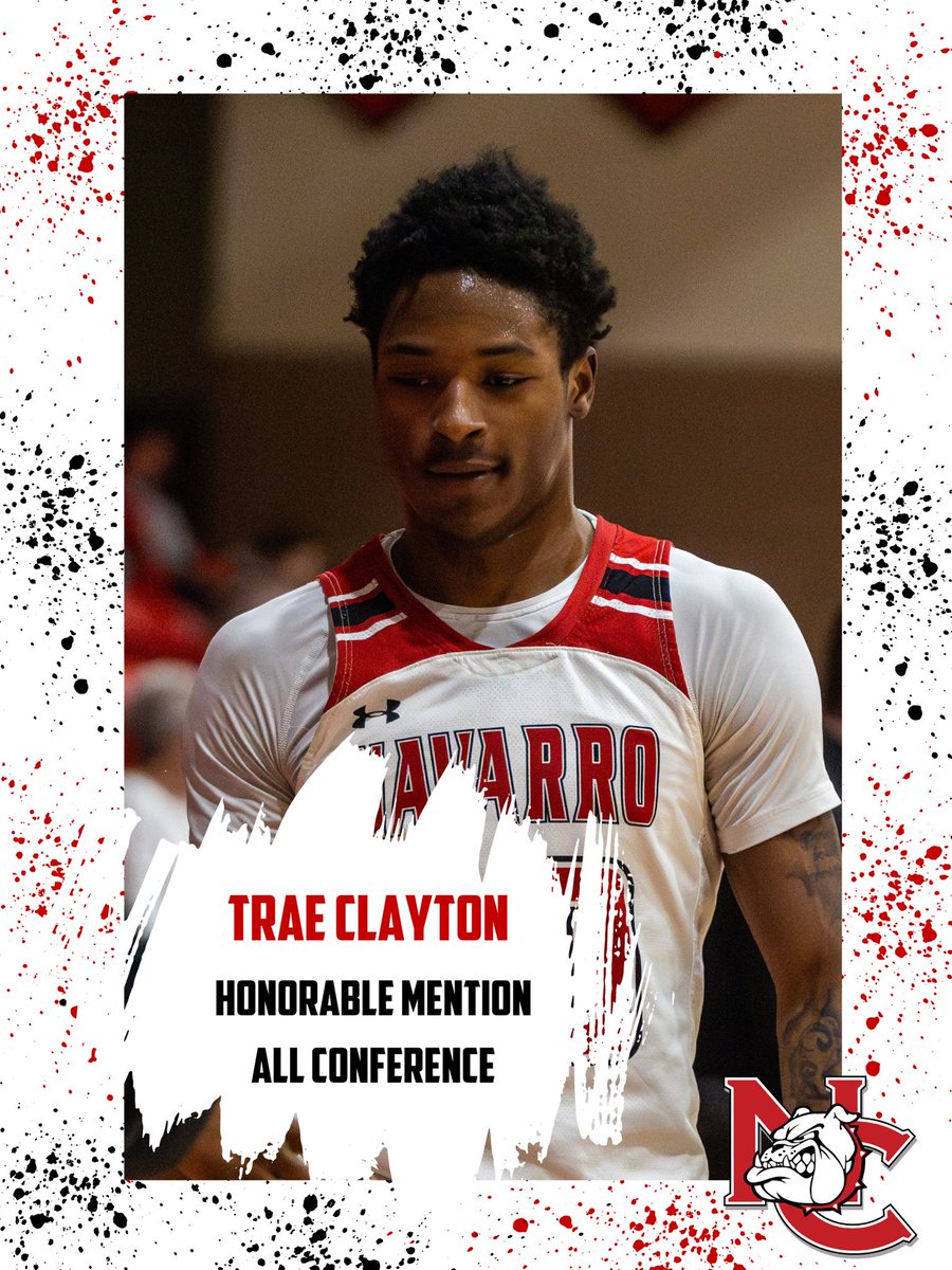Congratulations to Sophomore wing Trae Clayton for earning Honorable Mention All - Conference honors! 🐶🐾 @traedatruth1