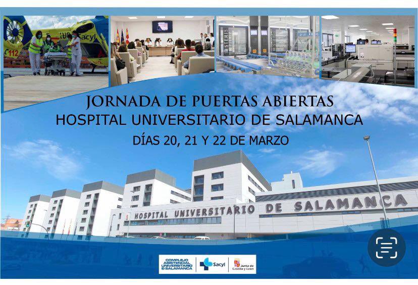 toracicaslm's tweet photo. ¿Quieres ser cirujano torácico y formarte en un gran servicio?

Te esperamos en la jornada de puertas abiertas del Hospital Universitario de Salamanca.

Ven a conocernos y resuelve tus dudas.
#MIR2024 #cirugíatorácica 

🏥 Salón de actos del hospital
🗓️ 22 de marzo
⏰14:00 https://t.co/a1oimMlXGf