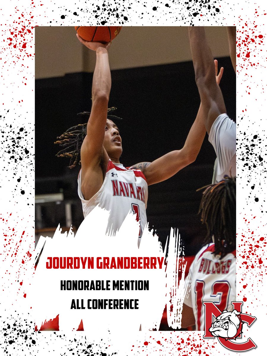 Congratulations to Sophomore guard Jourdyn Grandberry for earning Honorable Mention All - Conference honors! 🐶🐾 @JourdynGrandbe1