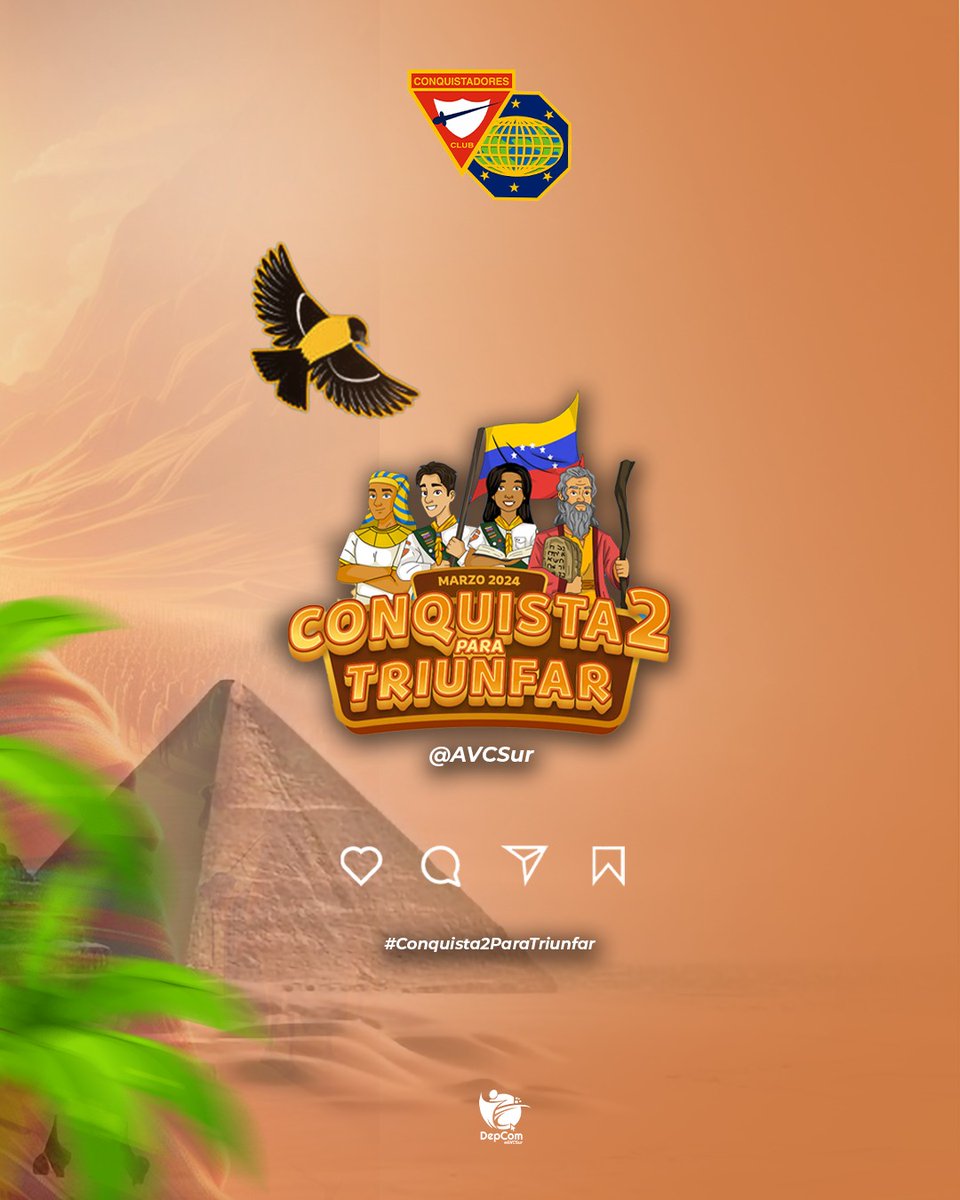 Conoce 4⃣ grandes lecciones de este personaje bíblico excepcional, cuya historia exploraremos en nuestro próximo camporee UVOriental #Conquista2ParaTriunfar