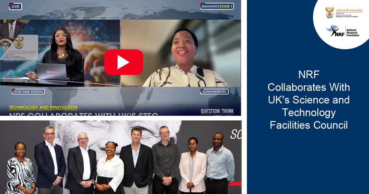 Dr Thandi Mgwebi, the NRF’s Group Executive: Business Advancement, talked to eNCA about the partnership between the NRF and the Science and Technology Facilities Council (UK). Watch the interview on the NRF's website here: nrf.ac.za/stfc-nrf-annou…