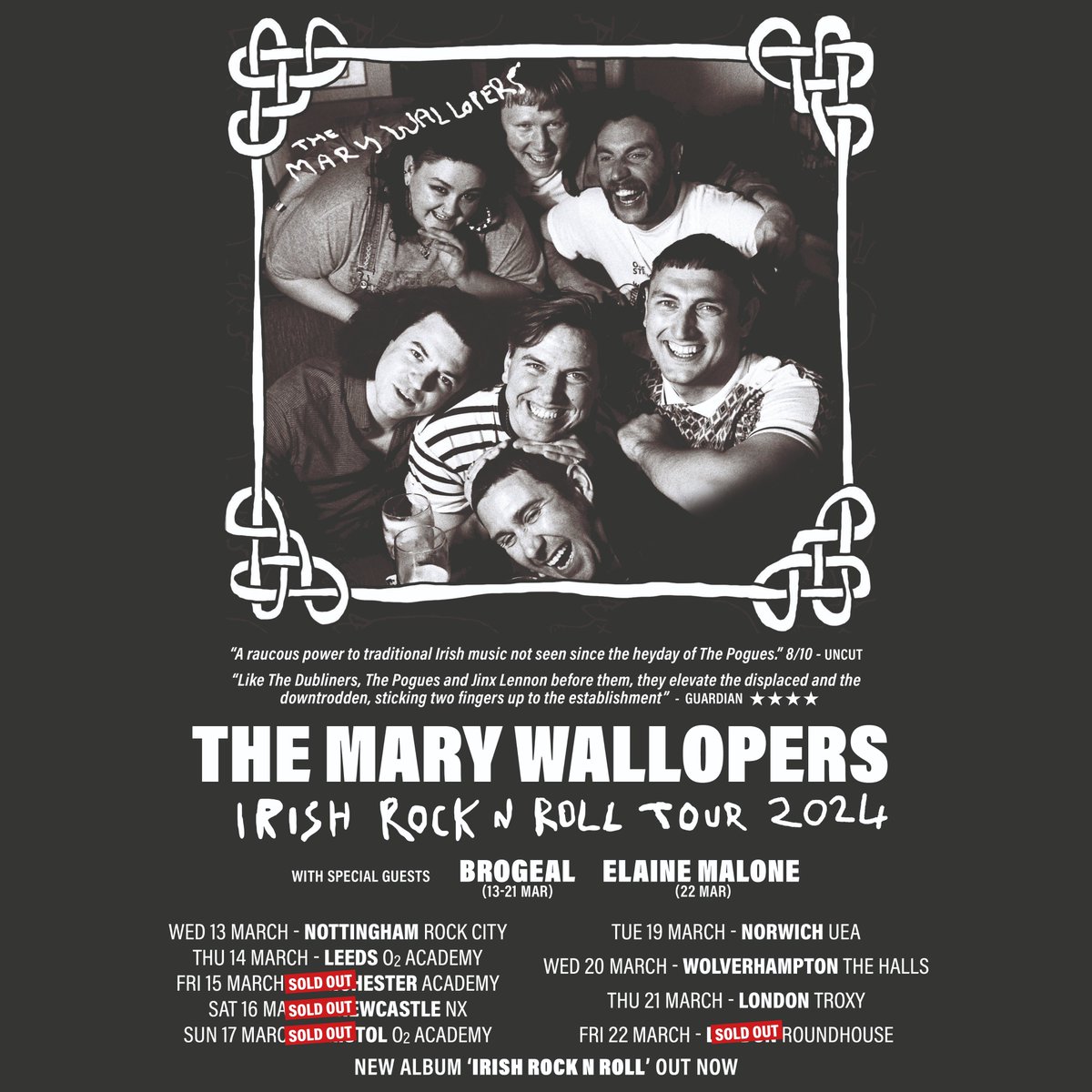 This Thursday we've got the energetic @marywallopers in for an unmissable night! 💃🕺 Plus, they'll be supported by @brogealband, who will get the party started early. Final tickets: link.dice.fm/j209a5725f2b #themarywallopers #irishmusic #londongigs #brogealband
