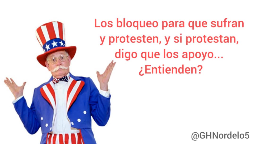 GHNordelo5's tweet photo. Dice el gobierno de #USA, a través de su embajada en #Cuba, que está preocupado por las necesidades de los cubanos... Como decimos por acá: iLe ronca el mango!. #ConCubaNoTeMetas #CDRCuba #UnidosXCuba https://t.co/0FdpSjdyNb
