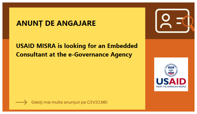 🌐 USAID MISRA is seeking a dedicated individual to join their team as an Embedded Consultant at the E-Governance Agency. This exciting position offers the opportunity to directly influence the development of digital governance. #JobOpportunity #DigitalGovernance #USAIDMISRA

L…