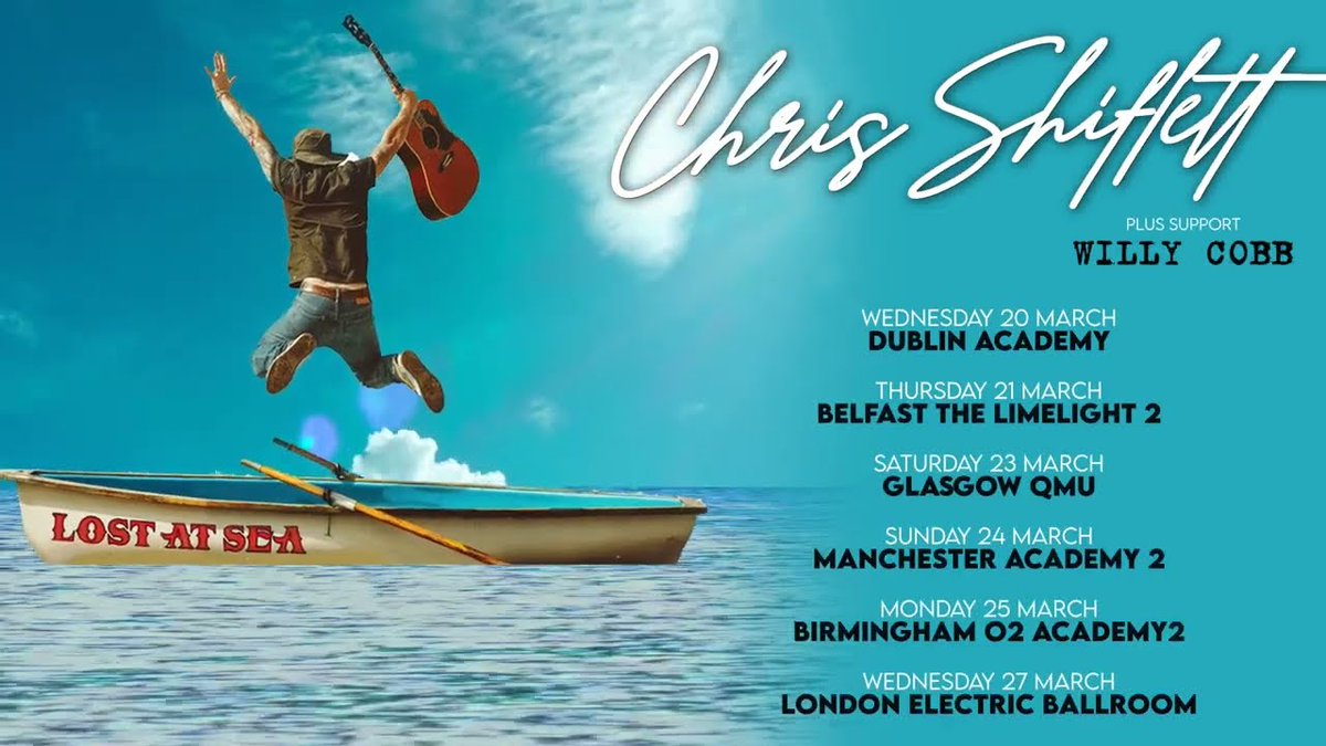 FooFightingUK's tweet photo. Manchester!! Sunday 24th of March. You heard! Get your cowboy ass to the Academy 2 to see @ChrisShiflett71 I'm sure he will appreciate it. #chrisshiflett #lostatsea #manchesteracademy2 https://t.co/ZzG2ruxXpc
