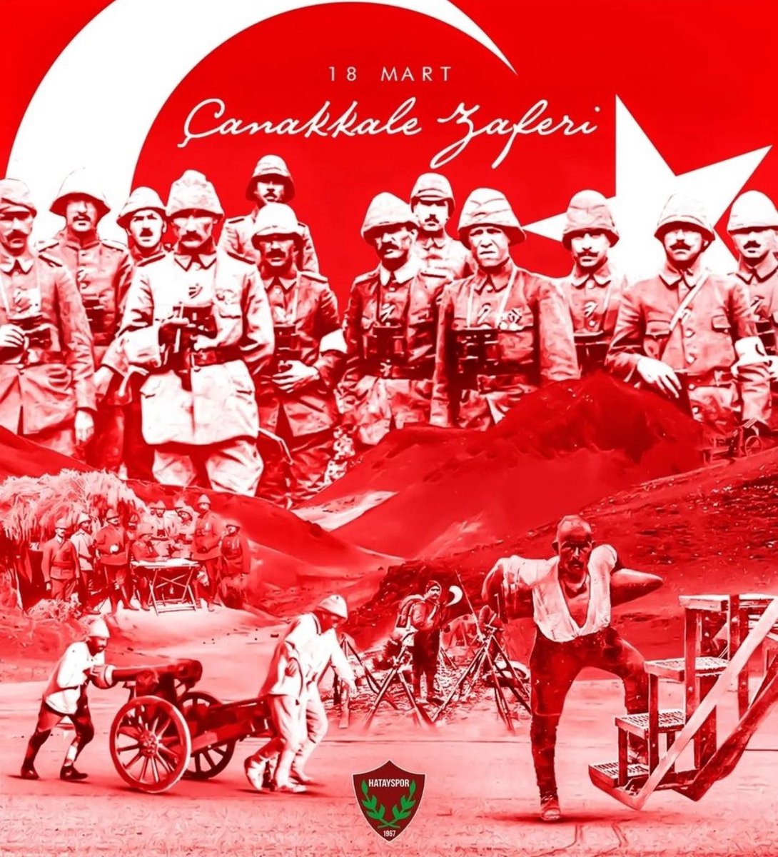 ÇANAKKALE GEÇİLMEZ ! 

18 Mart Çanakkale Zaferi’nin 109. yılında, başta Ulu Önderimiz Gazi Mustafa Kemal Atatürk olmak üzere tüm şehitlerimizi saygı ve rahmetle anıyor, gazilerimize şükran ve saygılarımızı sunuyoruz.

#ultrasHatay