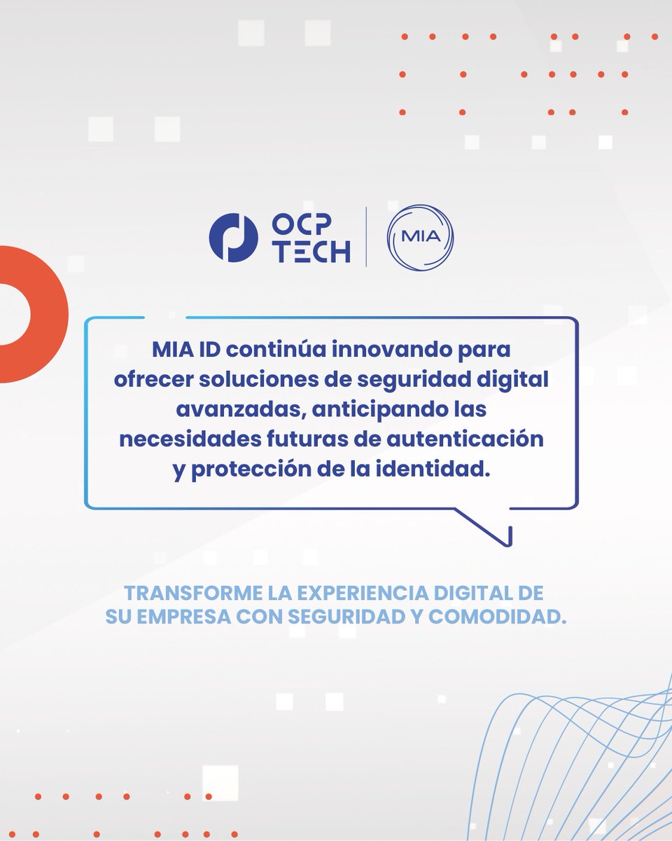 Las #WalletsMóviles y la #AutenticaciónPasswordless están aquí para revolucionar su acceso y simplificar su vida digital.

Con MIA ID, lideramos el cambio hacia un futuro más seguro y conveniente. ¿Preparado para dar el salto?

#InnovaciónSegura #MIAID #FuturoDigital