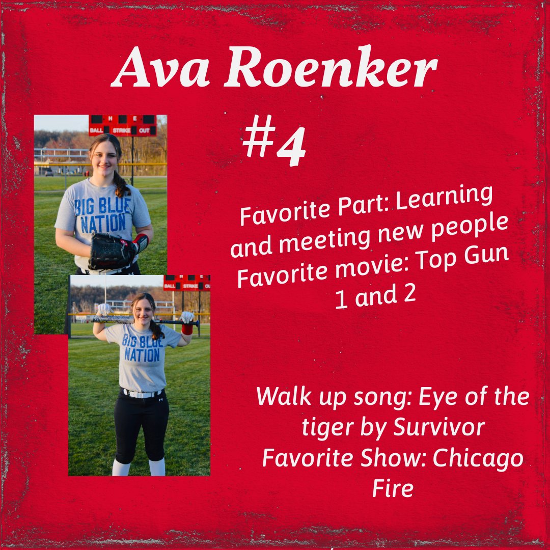 Next up is Ava. Ava is a newcomer to the team as well. Ava is eager to learn more about the game and to get better. We are looking forward to watching Ava continue to improve. Welcome to the team, #4!