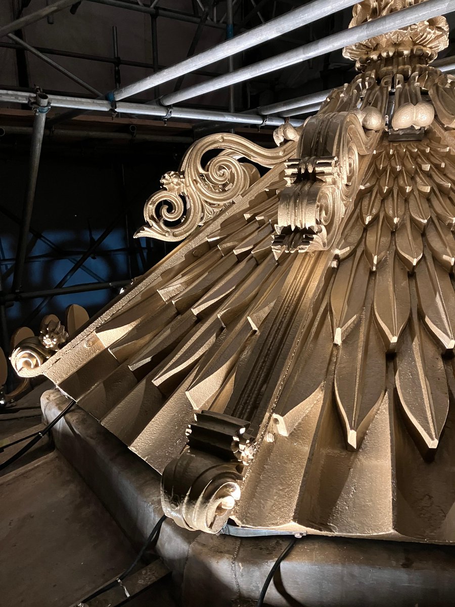 The QODA Light team has worked with the project team at Beckford's Tower to install fibre optic lighting to illuminate the beautiful gilding work on the lantern roof. Thanks to @BeckfordsTower for sharing these great images as the scaffolding starts to come down. #LightingDesign