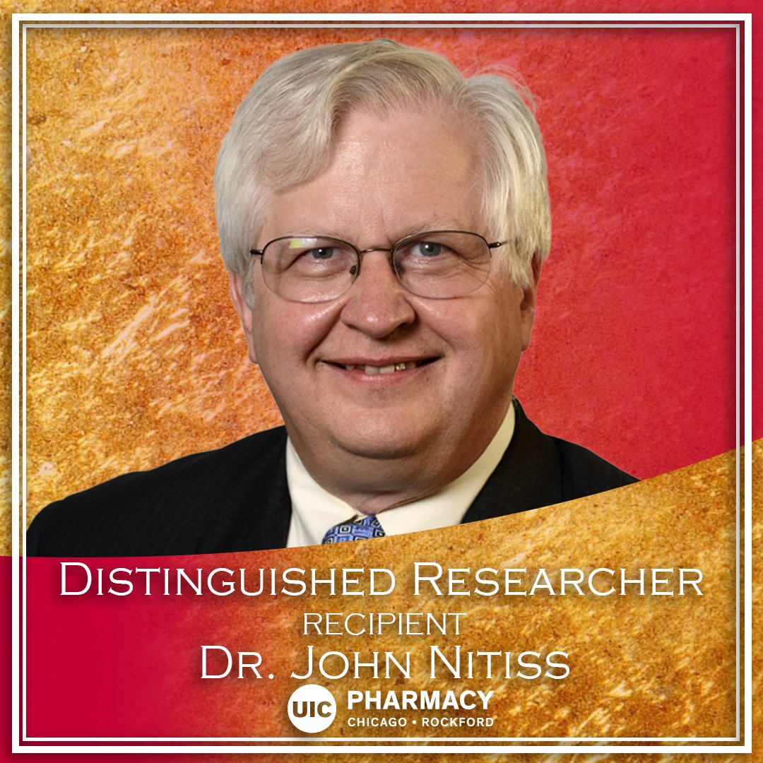 Dr. John Nitiss has been named the UIC Distinguished Researcher Award in Basic Life Sciences. Awardees will be honored at a ceremony on Wednesday, April 17 at the Field Museum. The ceremony is part of the inaugural UIC Research Week. Congratulations Dr. Nitiss!