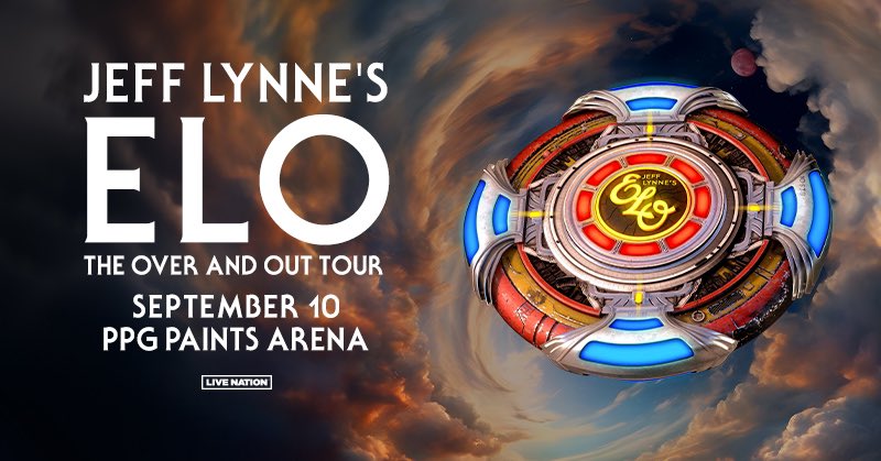 JUST ANNOUNCED 🛸 Jeff Lynne’s ELO live in concert at PPG Paints Arena on September 10 on The Over and Out Tour – the band’s final tour. Tickets go on sale Friday, March 22 at 10am local.