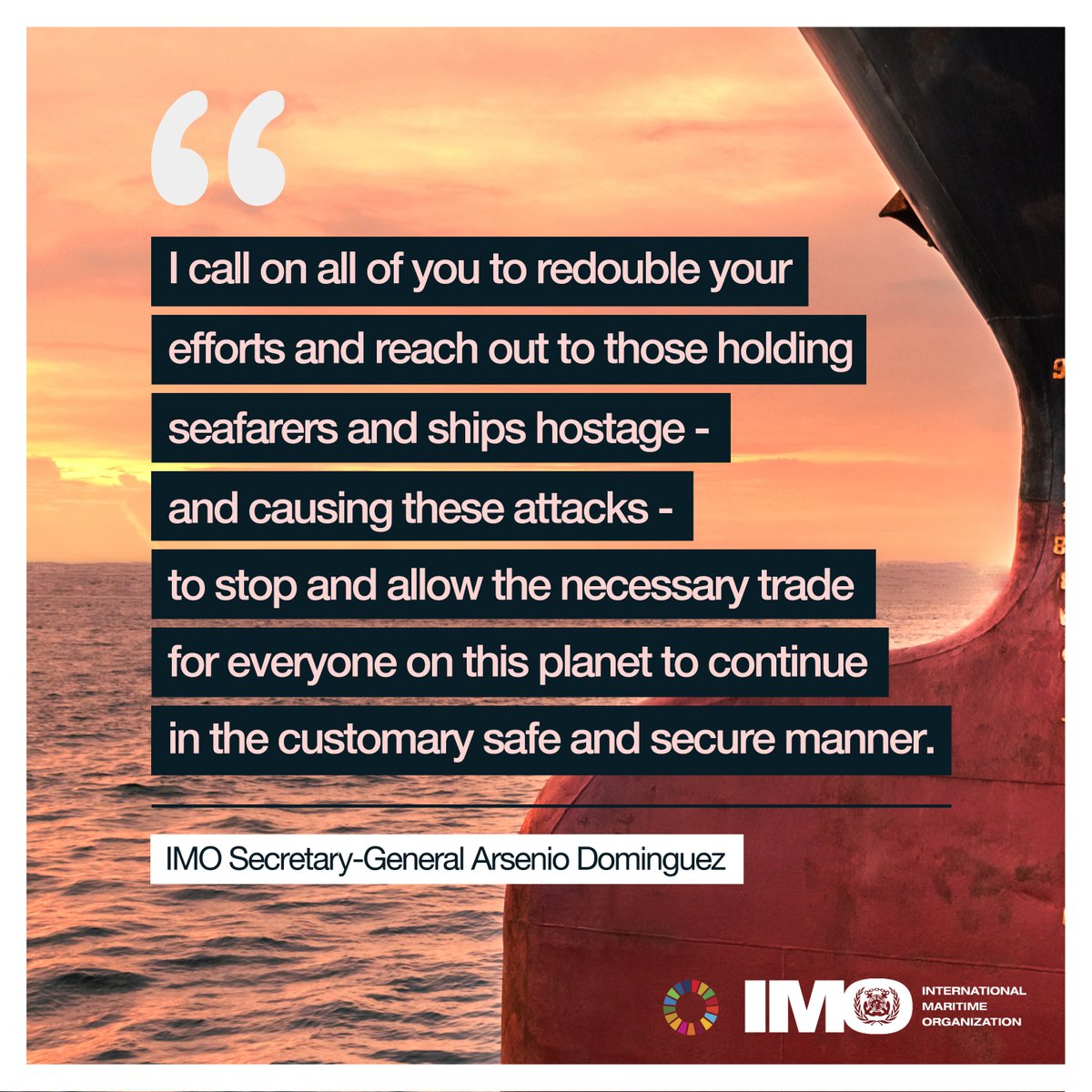 IMO Secretary-General Arsenio Dominguez, reiterated his support for seafarers as he opened IMO's Marine Environment Protection Committee. Read his full opening remarks here: tinyurl.com/5t2su7vz #MEPC