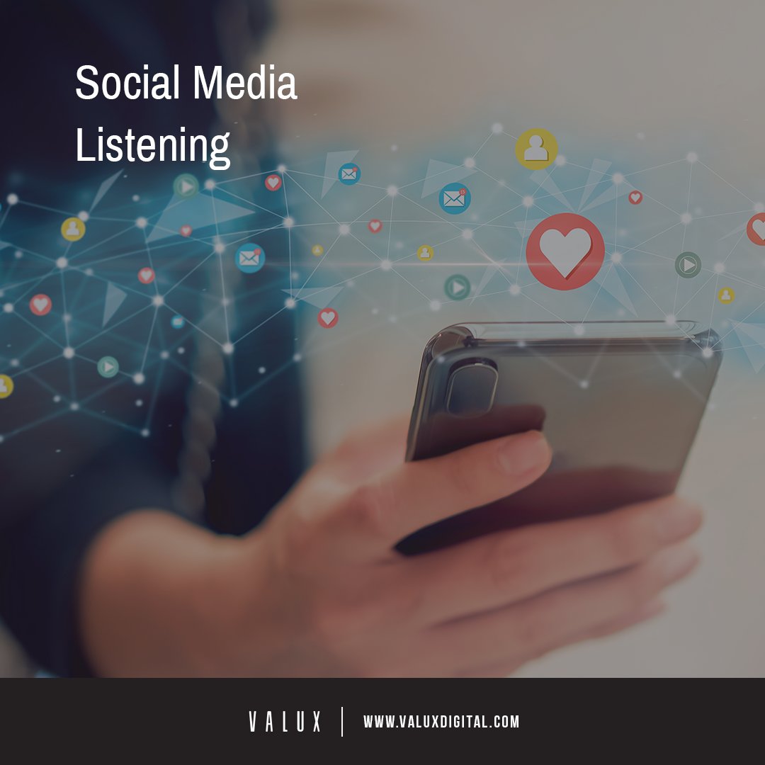Actively listen to what your audience is saying on social media. Analyzing conversations and sentiment helps you stay attuned to customer preferences and adapt your strategy to meet their needs. #SocialMediaMarketing #ListeningStrategy #Valux