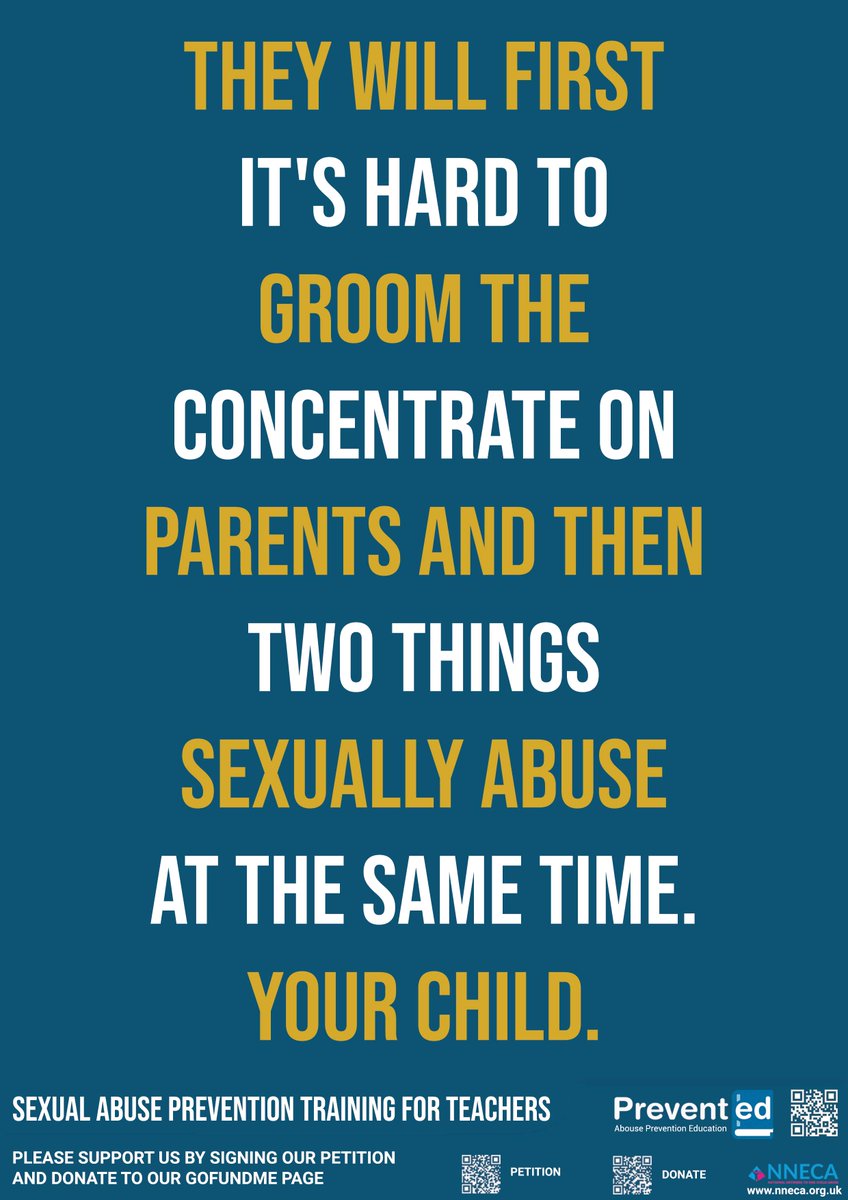 How many times did you have to read this?

When we are tired and stressed we can't see what’s in front of us.

Paedophiles first groom the family and then the child

Over 90% will be known to the family. They will be a trusted friend, acquaintance and/or family member. #CSA