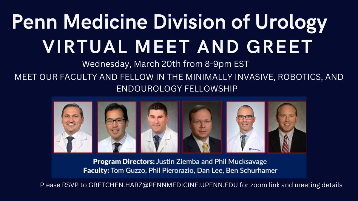 2 more days until our virtual fellowship open house! have you signed up yet?? @pennsurgery @AmerUrological @Uro_Res