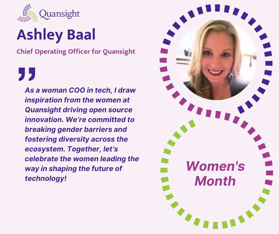 quansightai's tweet photo. ✨ Meet Ashley, our Chief Operating Officer! Ashley has been with Quansight since day one and currently leads all things operations. She is inspired by women driving innovation in tech, especially across the open source ecosystem. 🙌 #WomenInOpenSource #IWD https://t.co/BxLG4ZZt3X