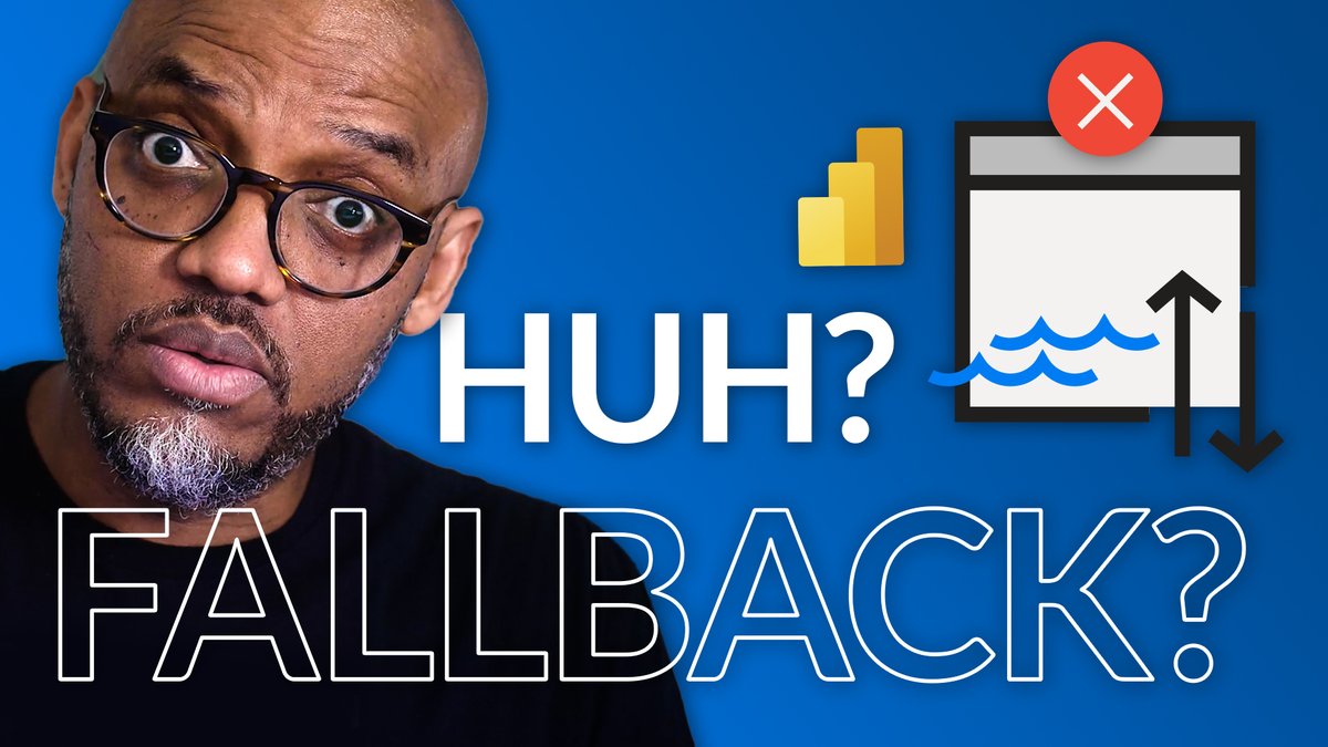 Direct Lake in #PowerBI could possibly fall back to DirectQuery. Do you understand why this would happen and when? @PatrickDBA walks you though what you need to know when leveraging data from #OneLake in #MicrosoftFabric. Watch on YouTube - guyinacu.be/directlakefall…
