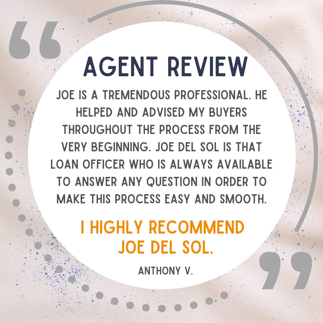 joedelsol's tweet photo. Partnering with knowledgeable and thoughtful agents is the backbone of arming clients with the strongest team to get to the closing table. I am so grateful for the opportunity to work with people like Anthony and honored he had such a wonderful experience. https://t.co/GKNAxGw63K