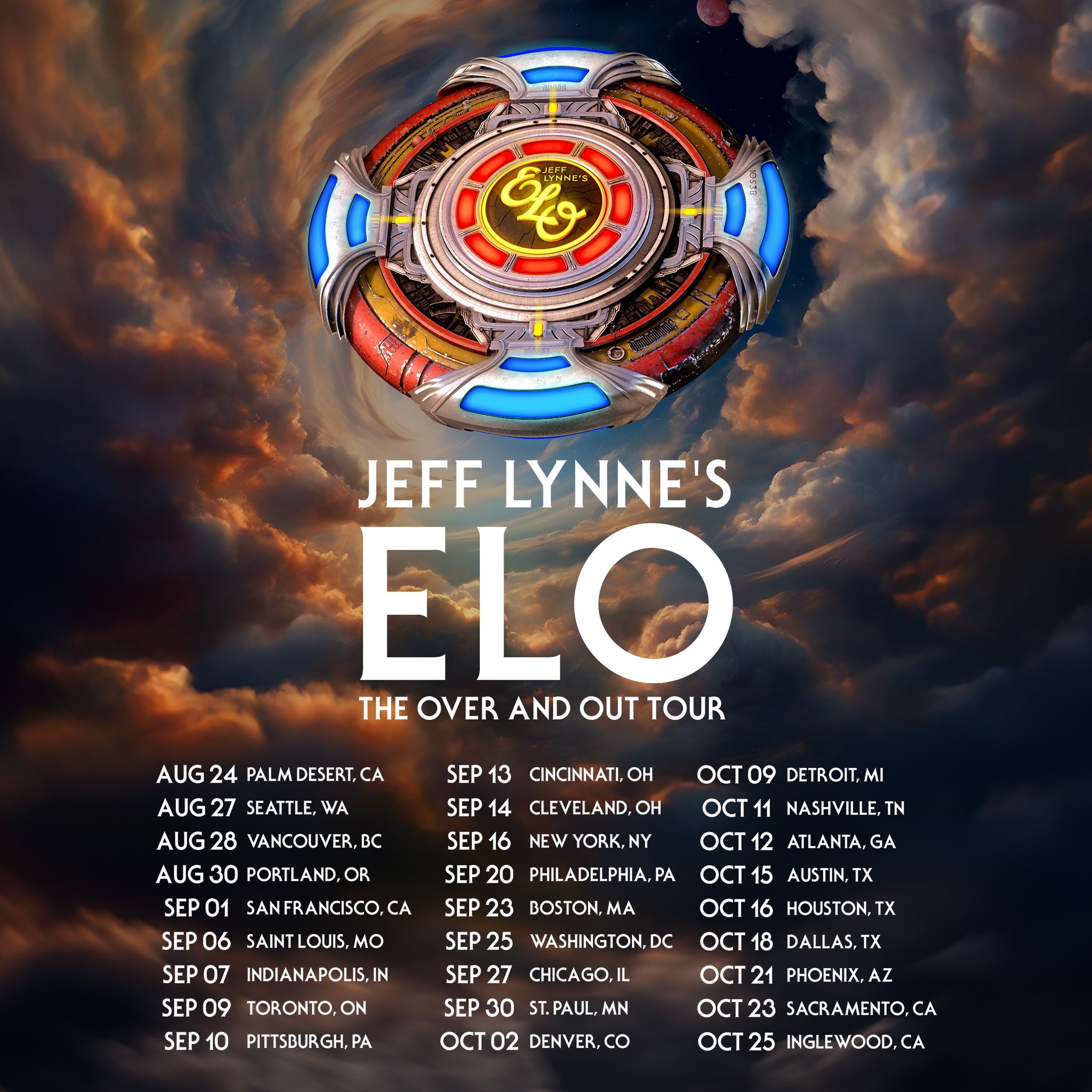 Jeff Lynne's ELO "Over and Out Tour" 2024 Steve Hoffman Music Forums