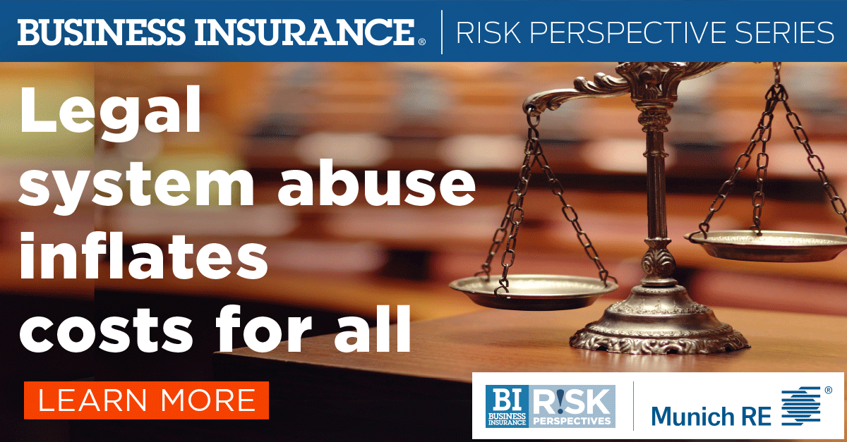 BusInsMagazine's tweet photo. #Tortreform and transparency are two ways to combat #legalsystemabuse that is raising costs for businesses. Learn more in this Risk Perspective from #MunichReUS. 

https://t.co/rFNchzQPLj https://t.co/7VdbYKY81M