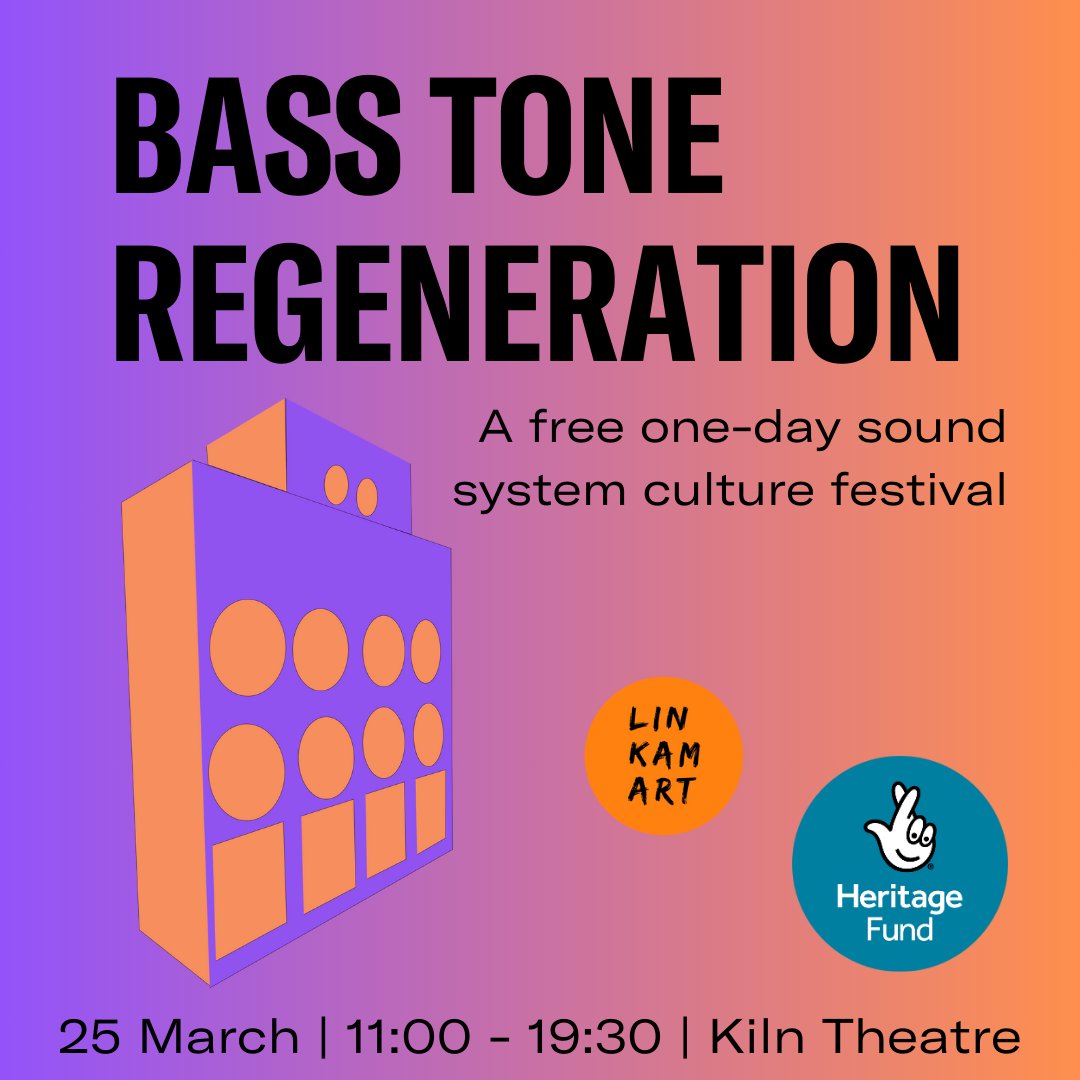 Are you ready for our next Town Hall Talk? Join us and @lin_kam_art for BASS TONE REGENERATION, a free one day sound system culture festival curated by @linett_kamala ⏰ Monday 25 March, 11am - 7.30pm Get the full timetable and free tickets here | bit.ly/BASSTONE_REGEN…