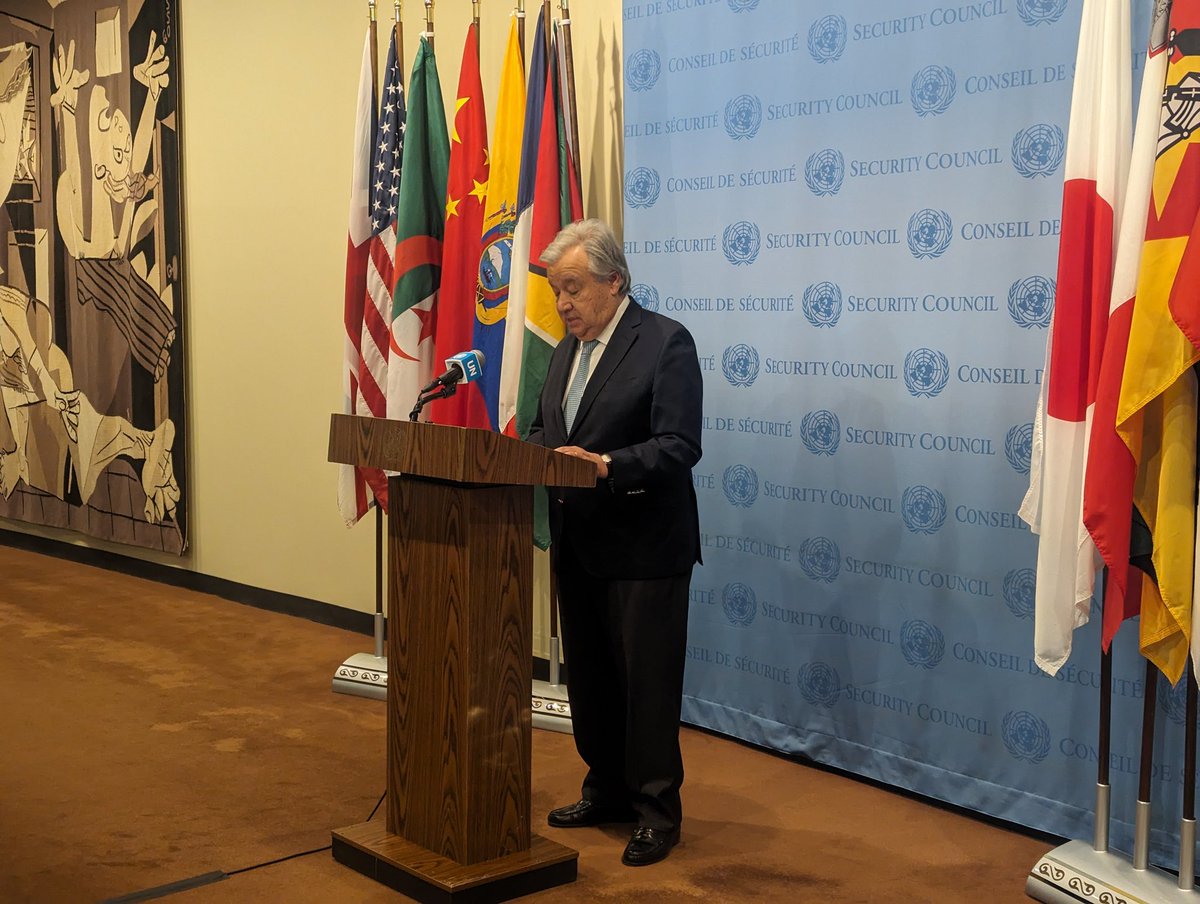 Palestinians in Gaza are enduring horrifying levels of hunger and suffering. This is the highest number of people facing catastrophic hunger ever recorded by the Integrated Food Security Classification system –anywhere, anytime - @antonioguterres