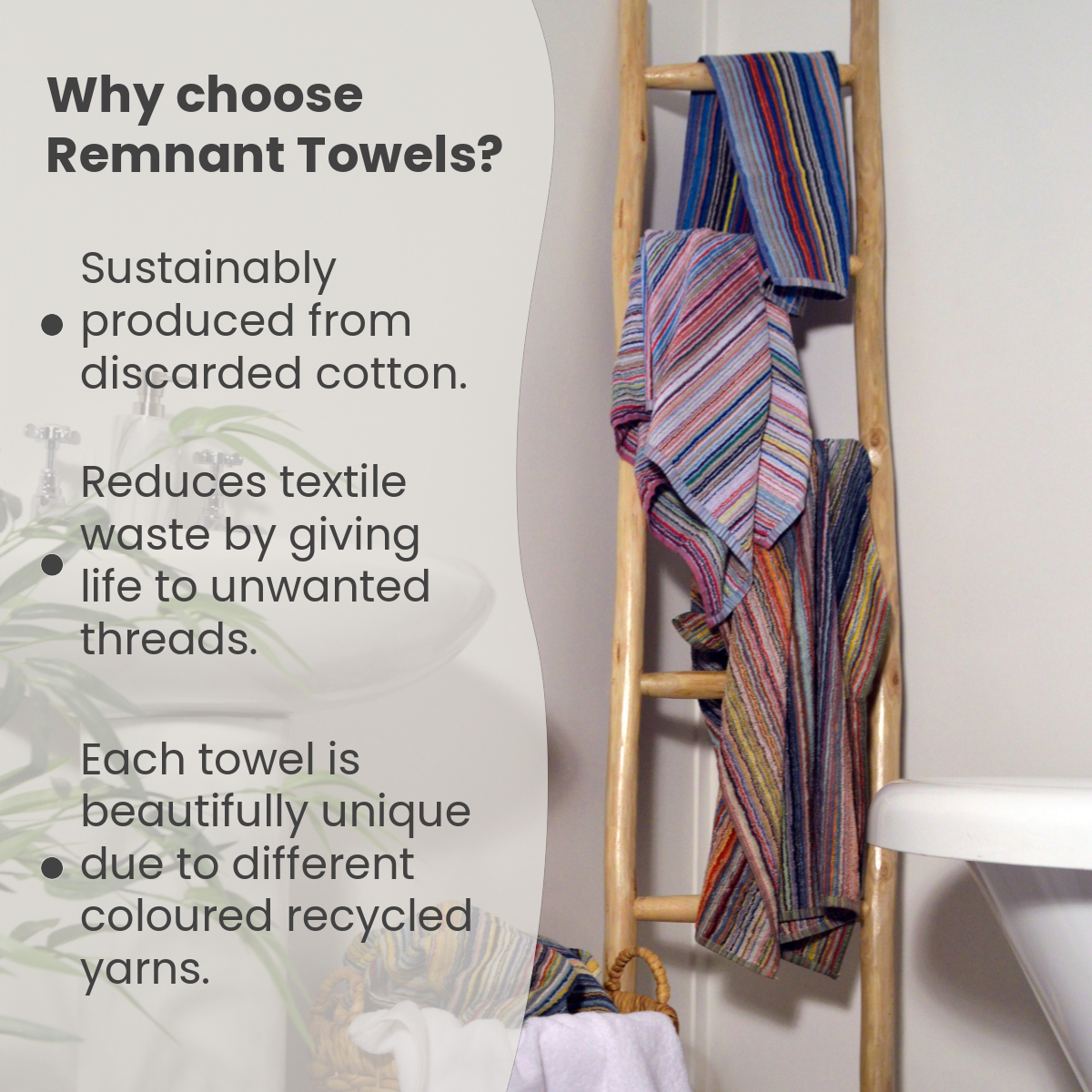 Happy #GlobalRecyclingDay! ♻️ We wanted to take the opportunity to shine a light on our beautiful and striking Remnant Towels, made exclusively of 100% recycled cotton. We are giving new life to discarded & unused cotton yarns. Try them for yourself 👉 bit.ly/recycled-cotto…