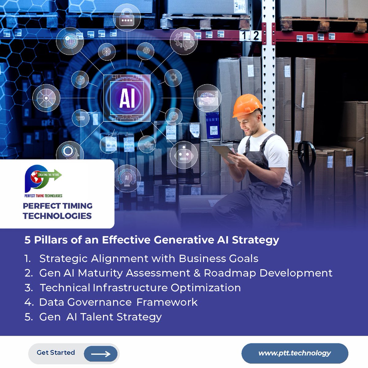 5 Pillars of an Effective Generative AI Strategy

Read here: analytics8.com/blog/five-pill… 

#GenerativeAI #AIstrategy #ArtificialIntelligence #MachineLearning #DataScience #Analytics  #PerfectTimingTechnology #PerfectTimingHolding