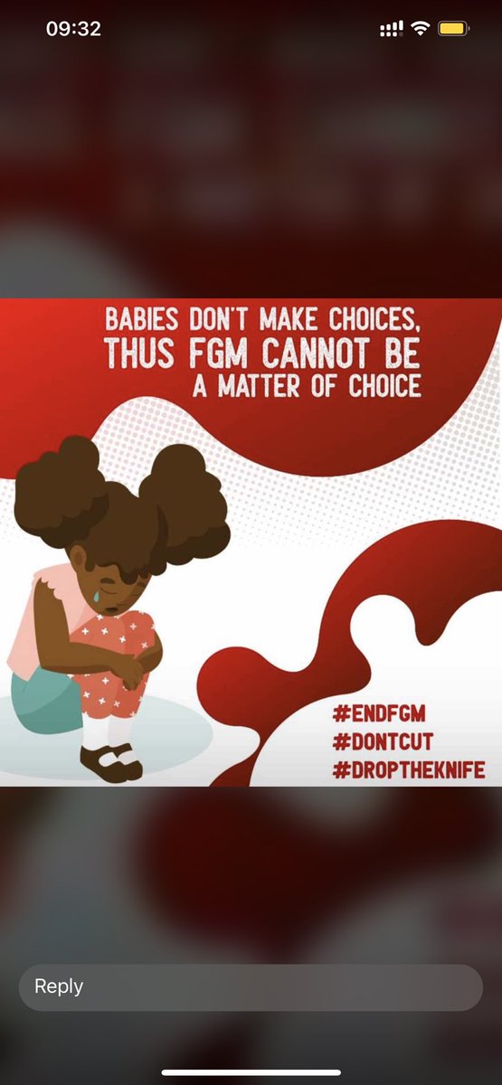 Mummyhamza11's tweet photo. Don’t hide behind religion and culture..protect them at all times. Stop cutting our girls #EndFGM220 https://t.co/ccEnNRHH7J