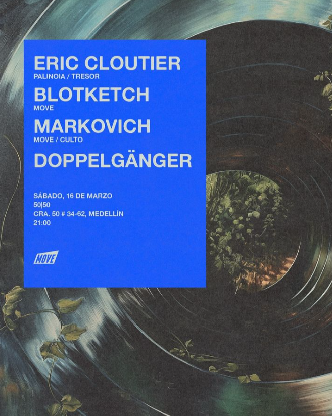Ayer finalmente pudimos ver el debut de el jefe de Palinoia en Colombia 🥵 <a href="/ericcloutier/">Eric Cloutier</a> 

Una noche de Move muy bonita, también a la memoria de nuestro amigo Juan Mendez.

Muchas gracias por creer! 🌹

Nos vemos de nuevo el próximo Sábado 20 de Abril 🤫👀