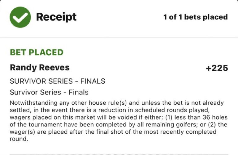 TheProdigyBets's tweet image. Lunch Money Monday! 

#MiniGolfMonday has an easy +225 on Randy Reeves ⛳️

You can bet on the @proleaguenet on DraftKings ➡️ bit.ly/DKPLN

Watch live here: watch.proleaguenetwork.com/wpl/wpl-surviv… (21+ T&amp;amp;Cs Apply) 

#WPLSurvivorSeries