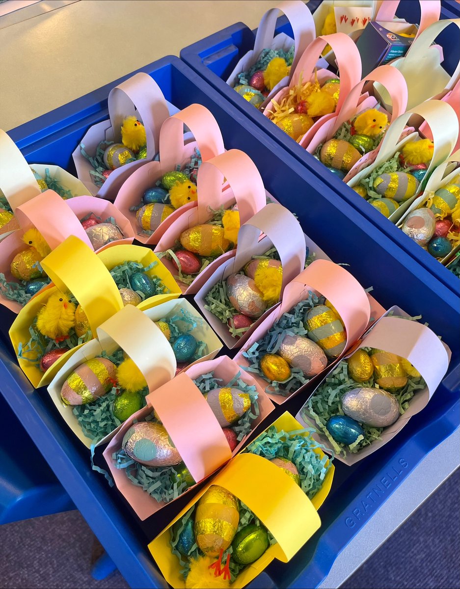 The S1 Award Group have been crafting some homemade Easter baskets filled with chocolate eggs as part of their SQA Practical Abilities Award. Baskets will be available to buy for £1.50 each from the SfL Department & the S1 group will also be visiting classes before the holidays.