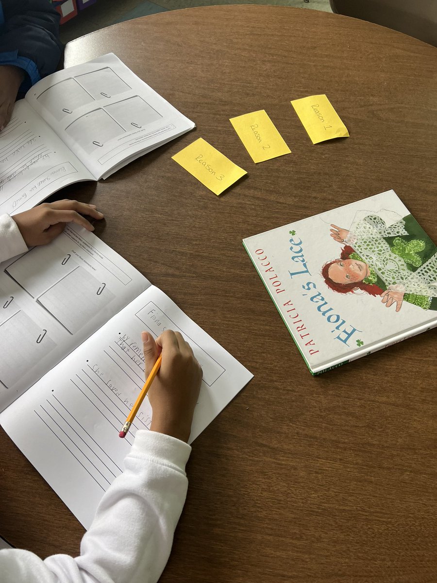 Grecco216's tweet photo. Ms. Murphy (Henninger ‘20/ Syracuse University School of Education student teacher) is guiding students through a CER lesson using the story Fiona’s Lace. 📖📝. #PantherPride🐾 #SCSDSuccess https://t.co/Mu9Rj0j0Ls