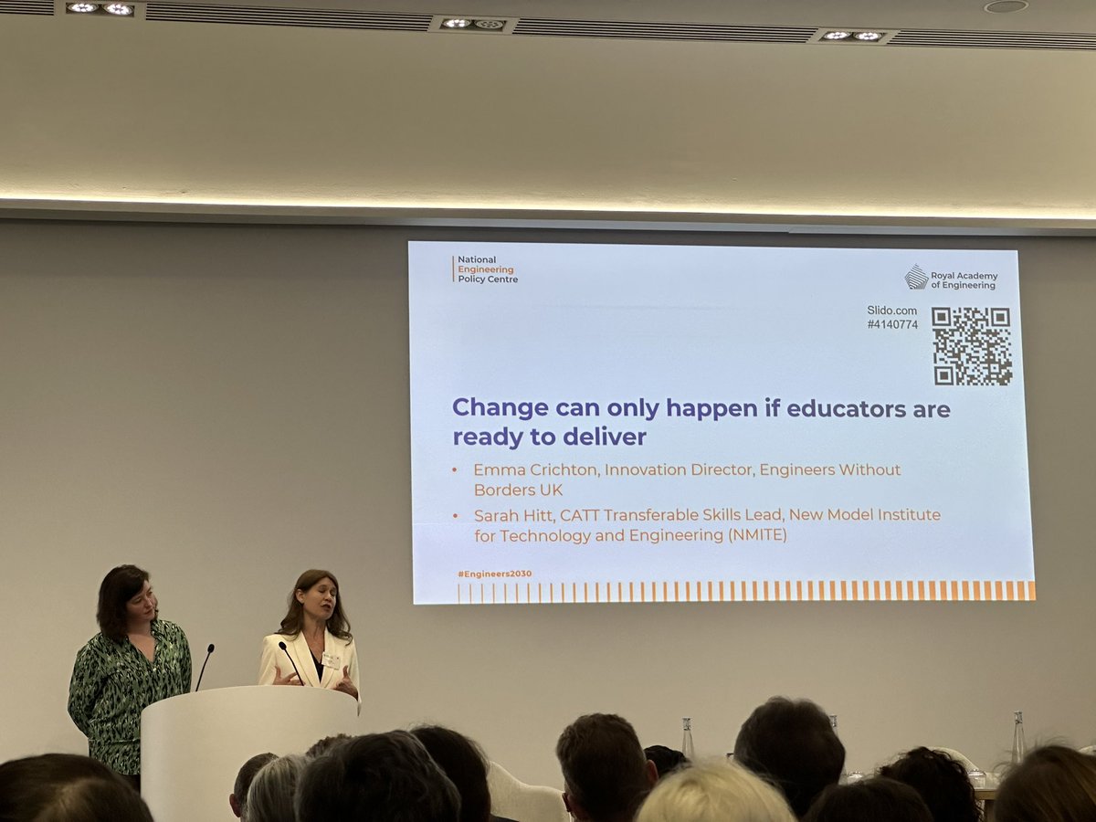 Knowledge and skills have a short lifespan, but mindset of curiosity, passions and commitment to learning more, and people/planet endure. It’s a system. Educators must step up! <a href="/RAEngNews/">Royal Academy of Engineering</a> #engineers2030
