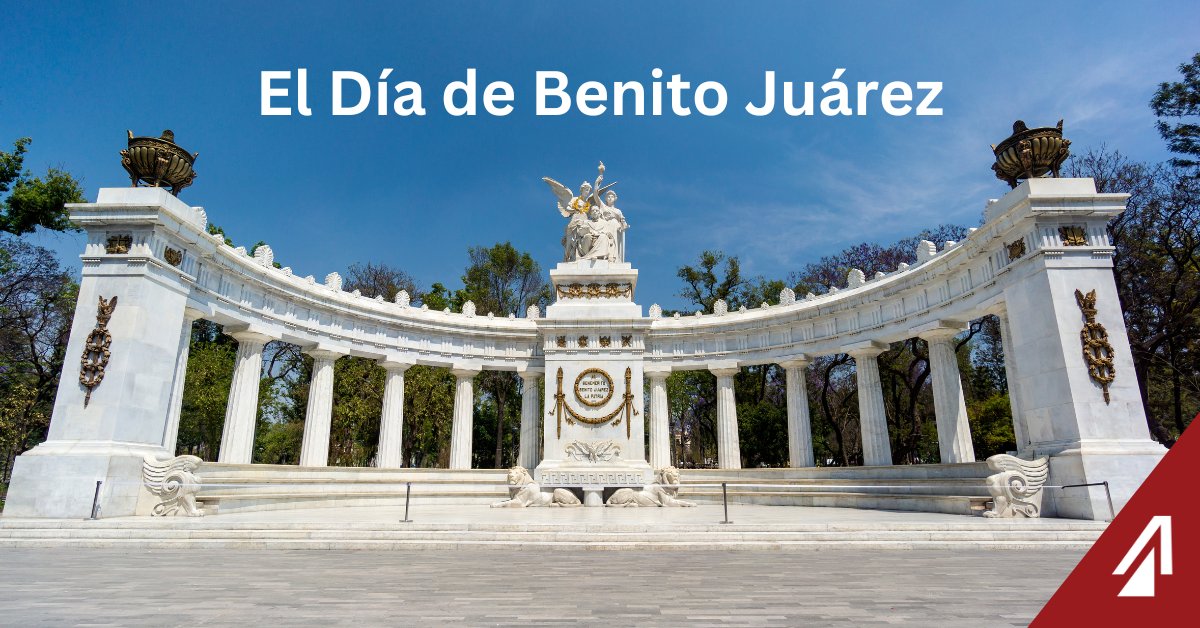 ProTrans3PL's tweet image. Many businesses, including our office in #Mexico, are closed today for El Día de Benito Juárez. The holiday celebrates the birthday of an iconic Mexican leader, Benito Juárez, who championed liberal reforms & is revered for his contributions to Mexican democracy.