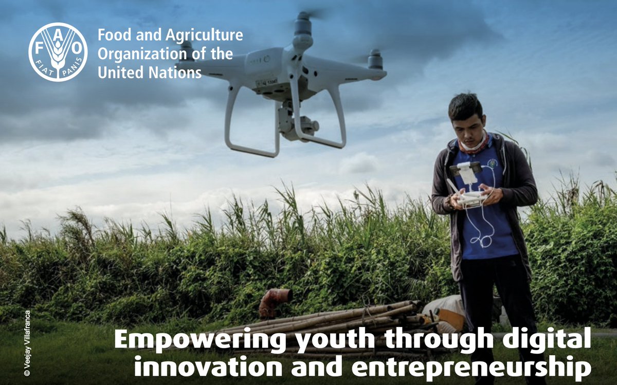 The Office of Innovation and Zhejiang University present a new publication called 'Empowering Youth Through Digital Innovation and Entrepreneurship.' Click the link to learn more: fao.org/documents/card…