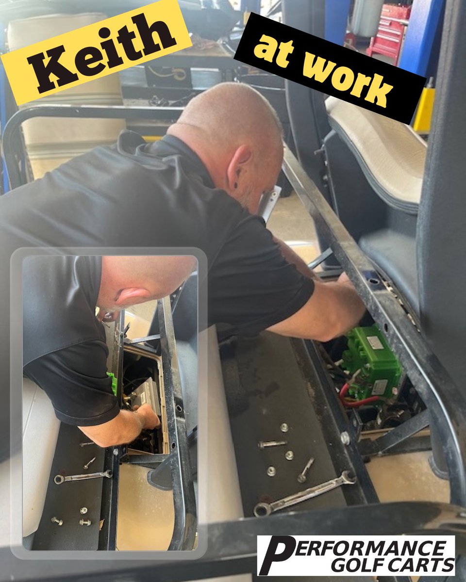 PGC_GolfCarts's tweet image. Out with the old and in with the new! Here is Keith replacing a controller. There are many upgrades you can make with your existing cart. Call and speak to our service department for more information.  #863-875-5600.
#auburndaleflorida #PerformanceGolfCarts #customcarts